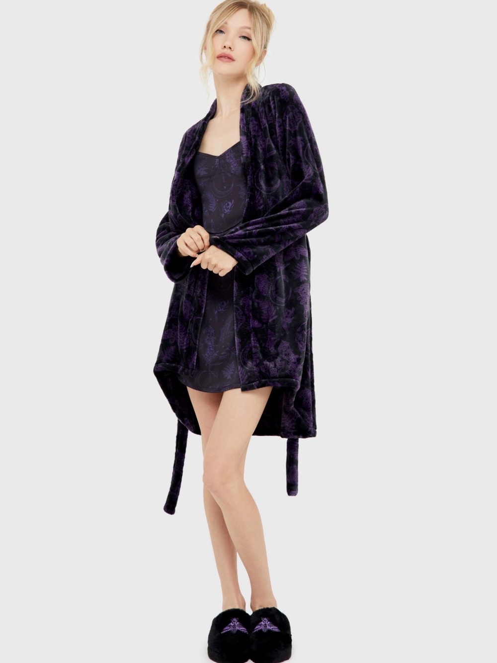 Killstar Midnight Moth Slippers 5-6US